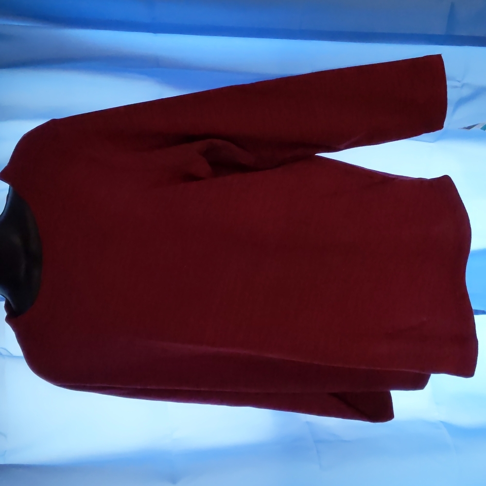 Karen Scott Sport women's fleece pullover sz 0X merlot color new with tag